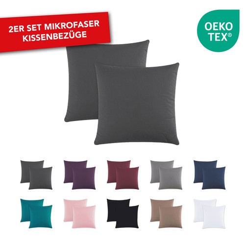 2er set kissenbezug 40x40 - 2er,